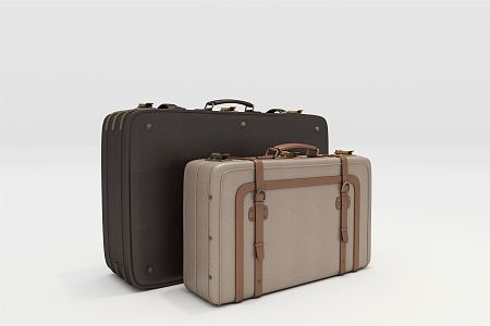 Modern Luggage Suitcase 3d model