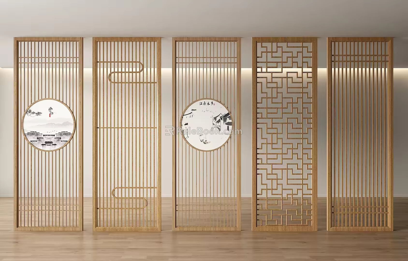 Screen Partition Screen Partition Entrance Screen 3d model