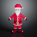3D Santa Claus Character In Festive Red Outfit With White Beard And Golden Belt