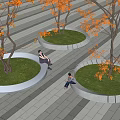 Modern Tree Pool Special-shaped Tree Pool Sitting Stool Landscape Tree Pool Sitting Stool Round Tree Pool Landscape Sitting Stool Square Tree Pool Landscape Tree Pool 3d model