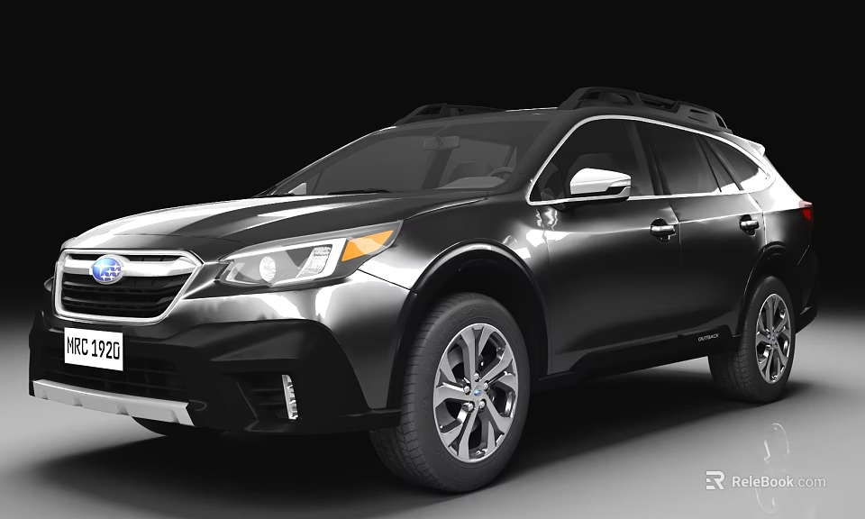 Black Modern SUV With Roof Rack Sleek Design And Alloy Wheels 3d model 