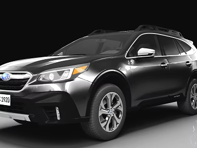 Black Modern SUV With Roof Rack Sleek Design And Alloy Wheels 3d model