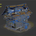 Traditional Cottage Building with Orange Tiled Roof Timber Frame Stone Walls and Wooden Windows