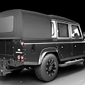 Black Classic Off Road SUV With Rugged Exterior Large Tires And Front Grille Design