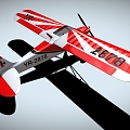 Piper Seeder Simple Aircraft Glider Twin-Engine Light Aircraft Low Face Number Low Model Simple Model Game Video Level Super Realistic 3d model