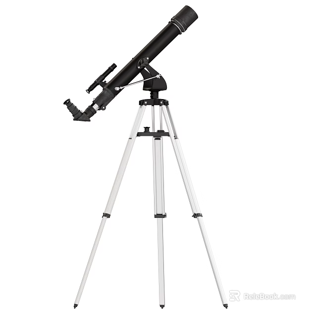 Professional Commercial Telescope Equipment With Stable Tripod Stand And Adjustable Mount 3d model 