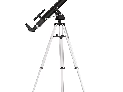 Professional Commercial Telescope Equipment With Stable Tripod Stand And Adjustable Mount 3d model