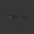 Tactical Military Weapon With Heavy Duty Mechanical Structure Metal Body And Extended Barrel Design
