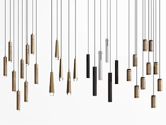 Modern chandelier combination 3d model