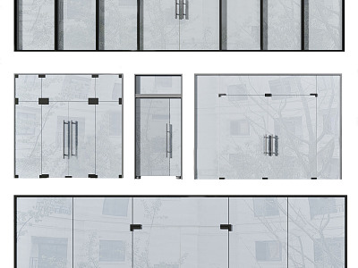 Modern gate glass door model