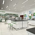 Modern Classroom Training Classroom 3d model