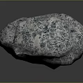 Natural Blue White Stone With Porous Surface And Unique Natural Texture
