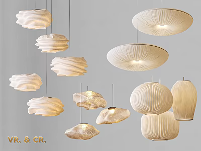 Modern Chandelier Restaurant Chandelier Bedroom Atmosphere Lamp Multi-head Chandelier Art Chandelier 3d model
