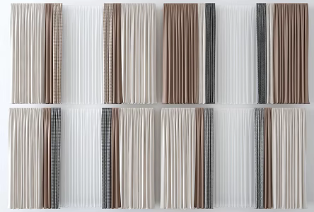 Modern Curtains 3d model