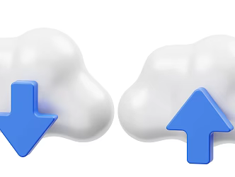 Modern Cloud Cartoon Cloud Animation Cloud 3d model