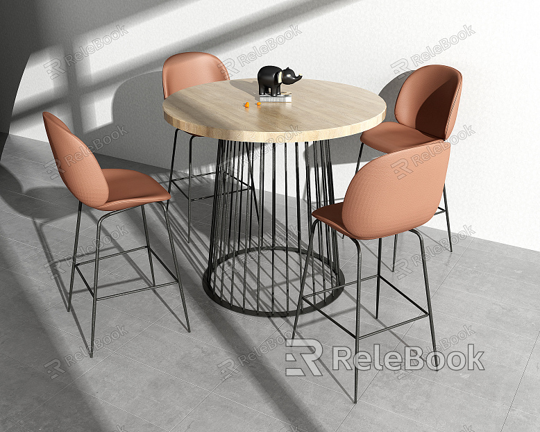 Modern Bar Chair Combination Leisure Negotiation Table and Chair model