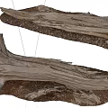 Rustic Natural Stone And Wood Driftwood Decorative Pieces With Textured Surfaces
