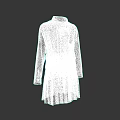 Girls School Uniform Outfit With Blue Knitted Vest White Shirt Bow Tie And Pleated Skirt
