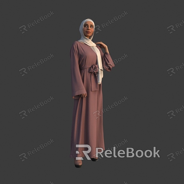 Muslim woman wearing a hijab model