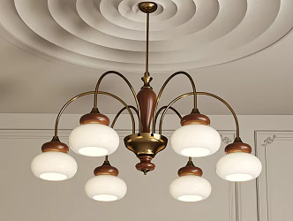 French chandelier 3d model