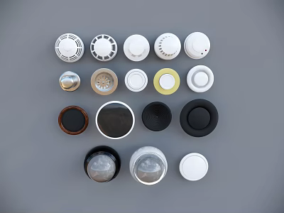 Modern smoke detector smoke spray camera 3d model