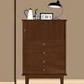 Middle Style Side Cabinet 3d model