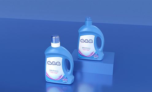 Modern Laundry Liquid Laundry Liquid Bottles 3d model