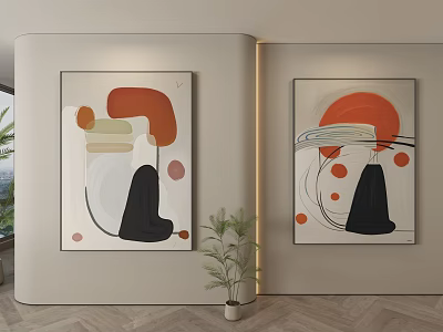 Modern Decorative Painting Decorative Painting Modern Hanging Painting Hanging Painting Simple Hanging Painting 3d model