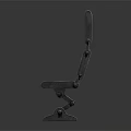 Foldable Leisure Chair Design With Orange Leather Seats And Metal Frame Structure