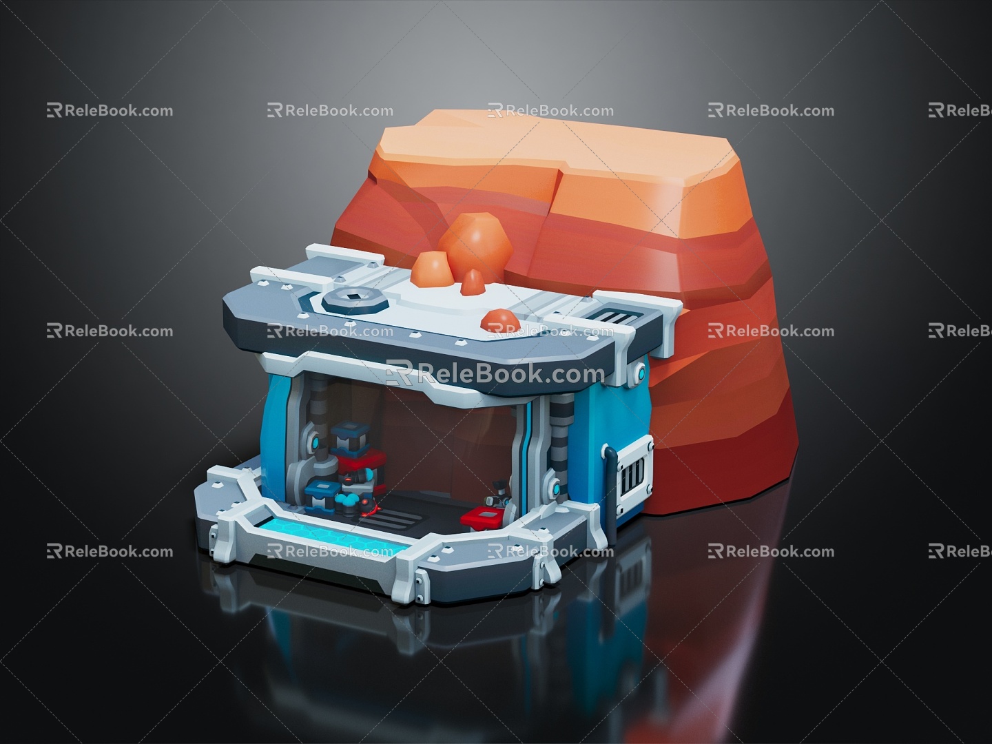 Modern Toy Car Cartoon Minery Small Minery Children's Toy Car 3d model