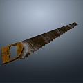 Saw Old Saw Construction Tools 3d model