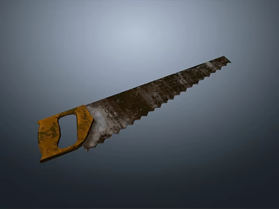 Professional Hand Saw For Woodworking Hardware Tools With Sharp Metal Blade And Grip 3d model