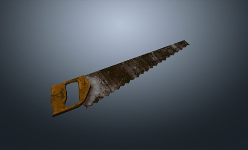 Saw Old Saw Construction Tools 3d model