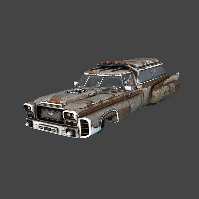 Industrial LOFT car scrap sci-fi car 3d model