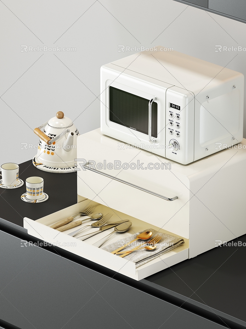 Microwave Storage Rack model