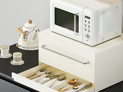 Microwave Storage Rack model