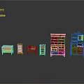 Diverse Furniture Collection With Various Colored Cabinets Drawer Chests And Display Units