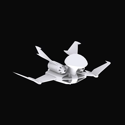 modern aircraft 3d model