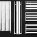 Various White Radiators With Vertical And Horizontal Design Styles