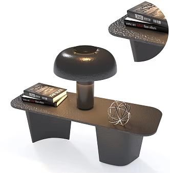 Miloti Minotti sofa side combination 3d model
