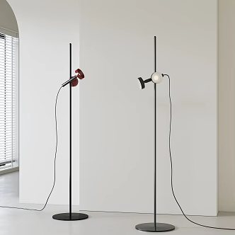Italian minimalist floor lamp 3d model