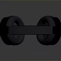 Black Over Ear Headphones With Comfortable Ear Cushions And Sleek Design