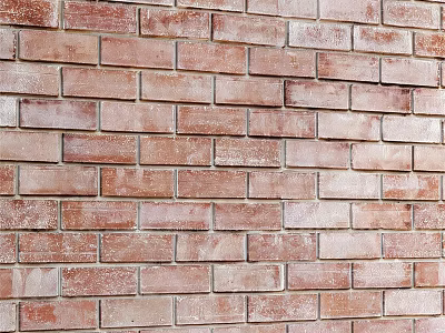 Rustic Red Brick Wall Texture For Home Interior Decorative Design 3d model