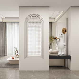 Entrance aisle partition 3d model