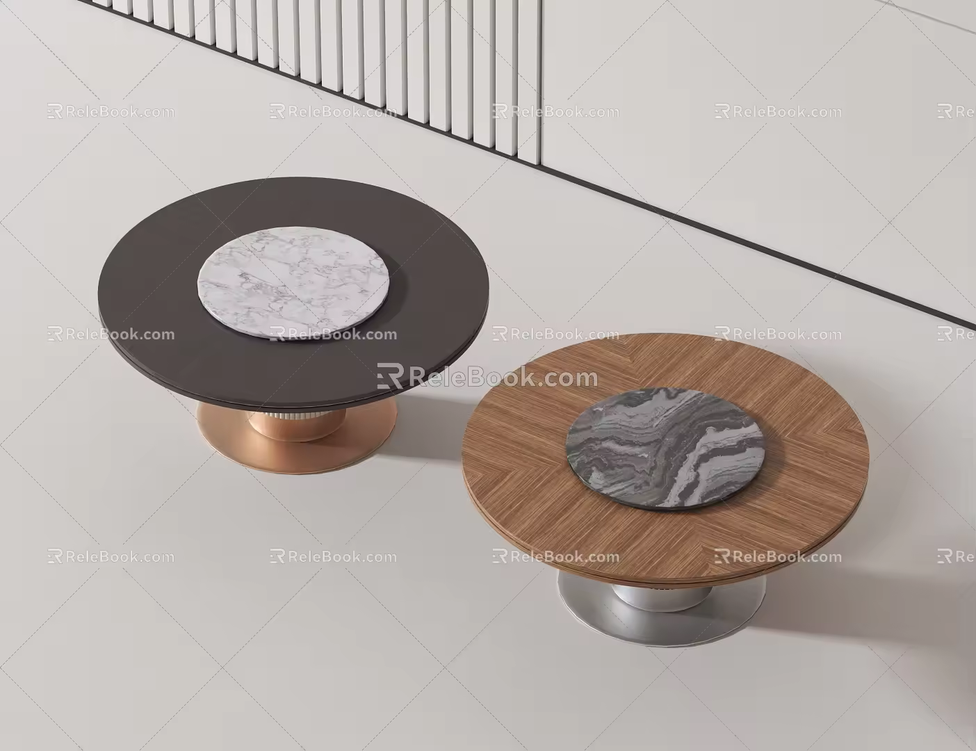 Modern dining table 3d model
