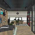 Car Dealership Showroom Exterior With Glass Facade Stone Walls And Display Cars