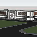 Style Class Primary School 3d model