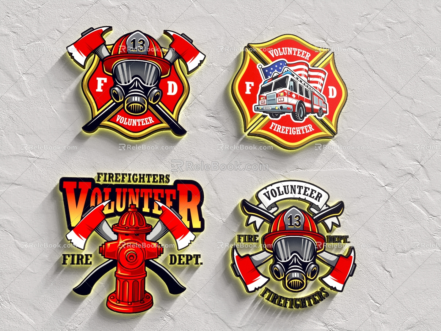 Modern Fire Fighting 3d model