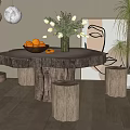 Wind Negotiation Tables and Chairs 3d model