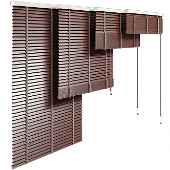 modern venetian blinds curtain 3d model